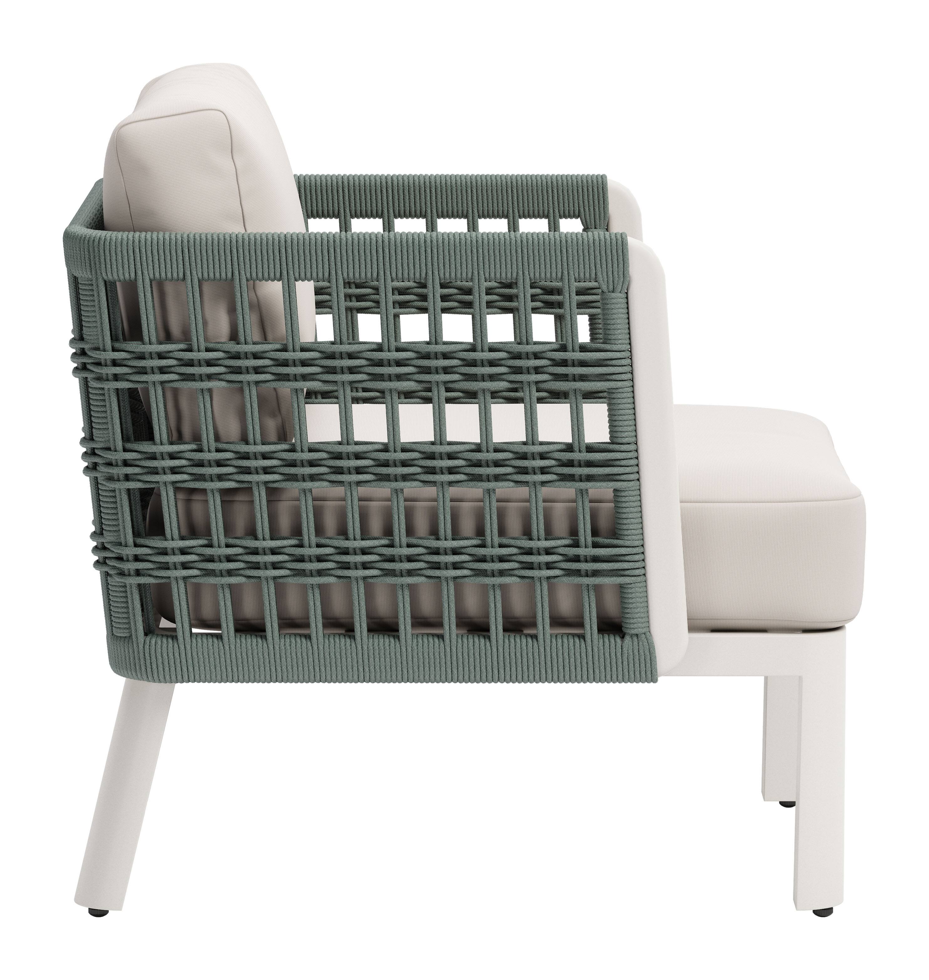 Back. Hivvago - Bridgehampton Armchair White - White.