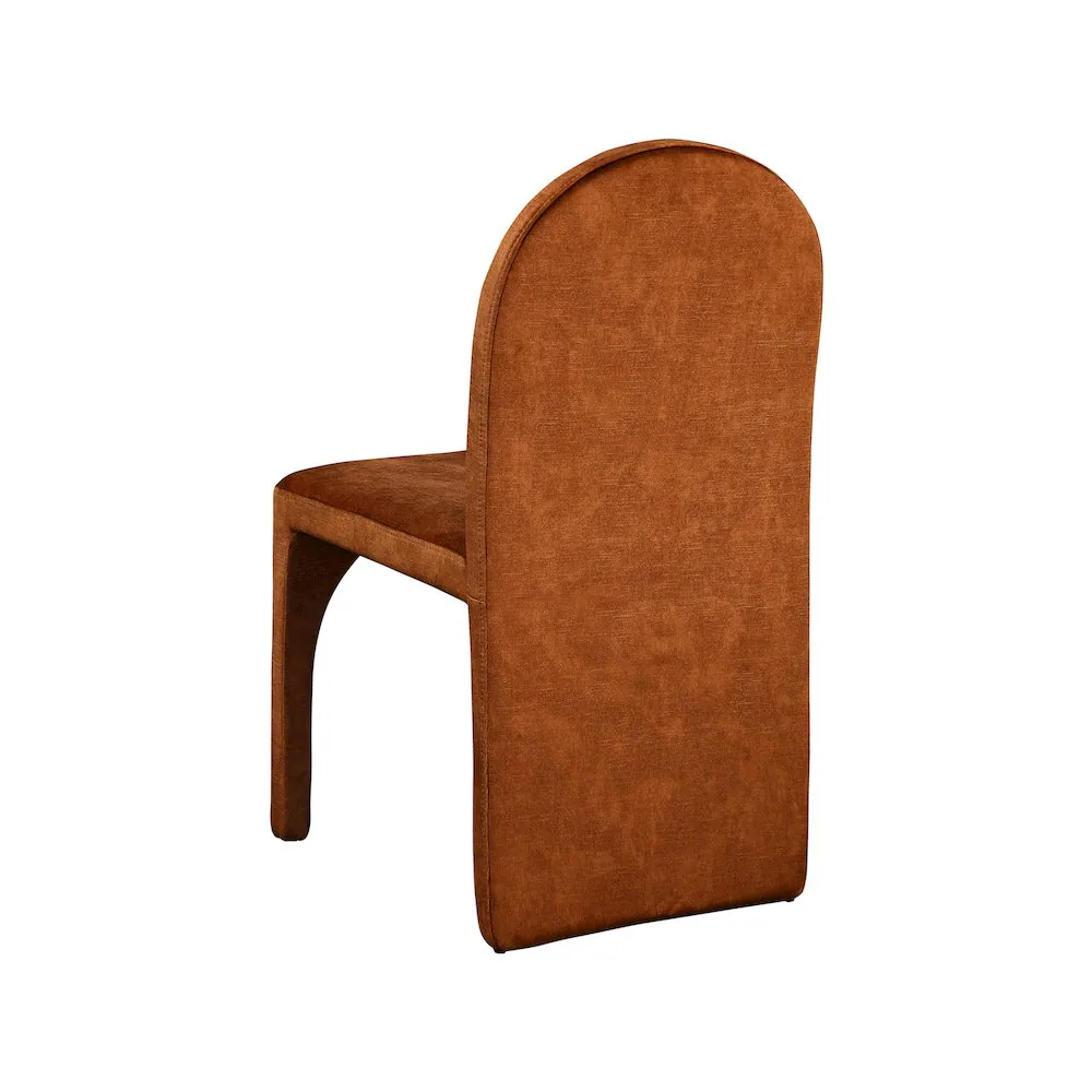 Alt View 1. Meridian Furniture - Summer Cognac Velvet Dining Side Chair, Set of 2 - Brown.