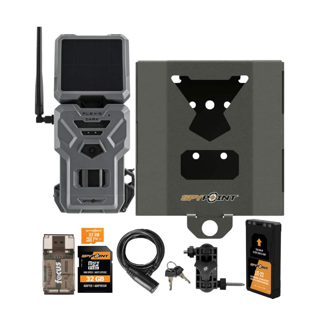 Spypoint - FLEX S DARK Cellular Gray Trail Camera and Battery Pack Bundle price history on PriceWatchPro
