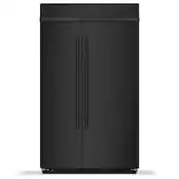 KitchenAid - 30 Cu. Ft. Built-In Side-by-Side Refrigerator with Platinum Interior - Black Ore - Front_Zoom