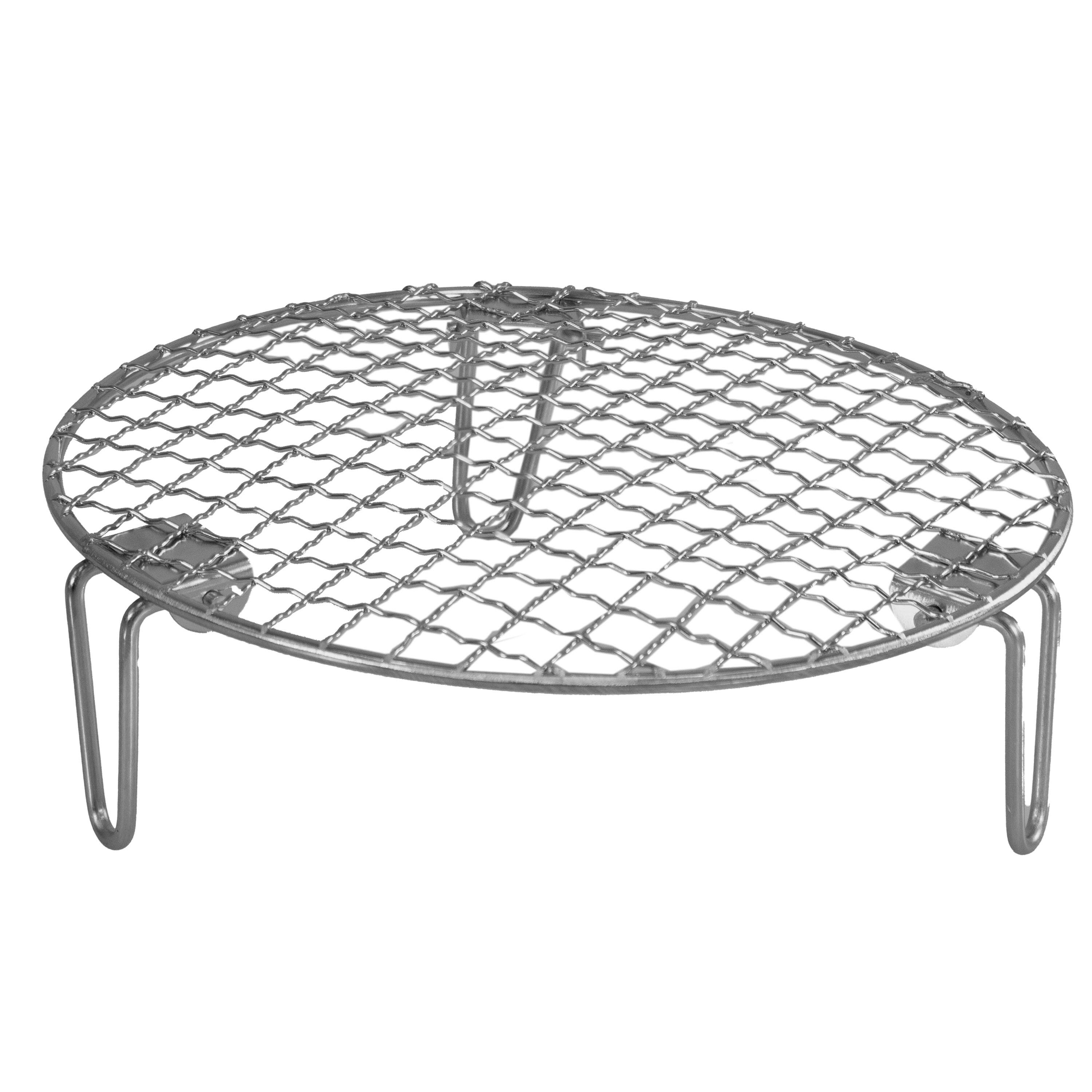 Alt View 8. Sunnydaze - 3-pc Accessory Kit for Smokeless Tabletop Fire Pit - 8.75-in. - Silver.