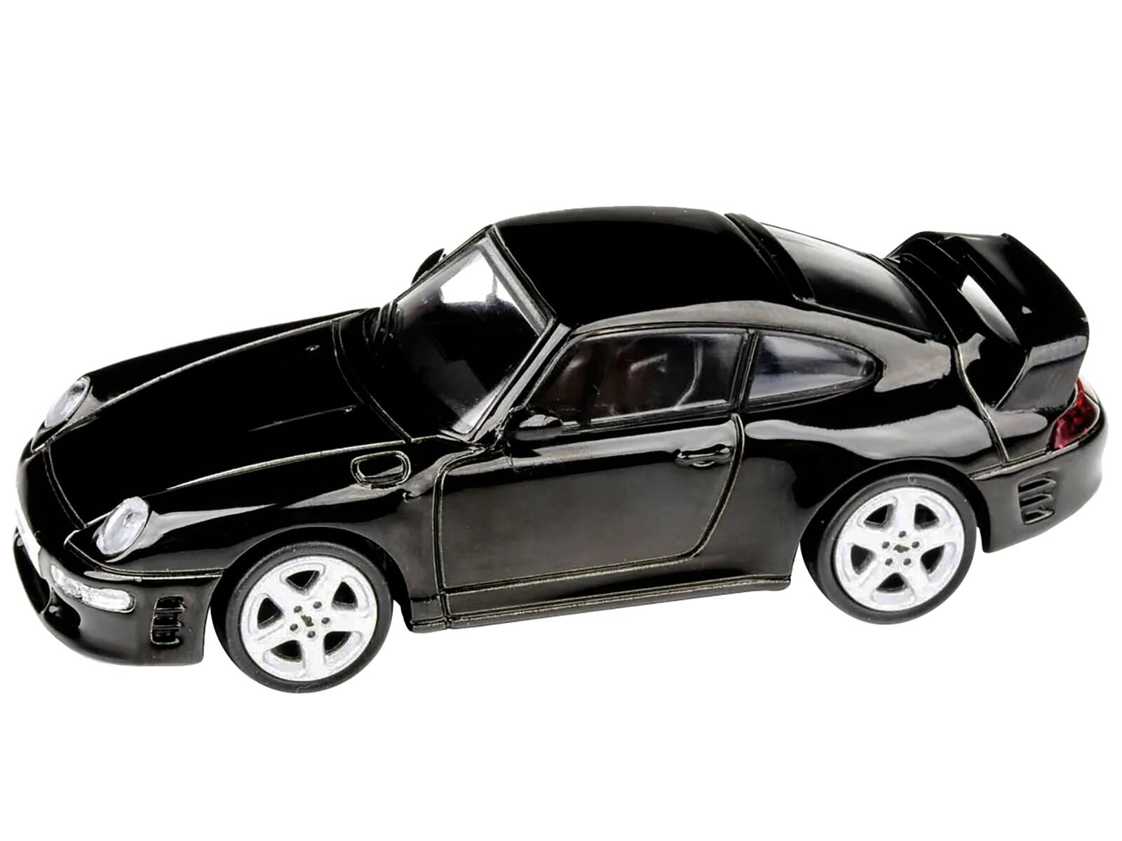 Alt View 1. Paragon - 1995 RUF CTR2 Black 1/64 Diecast Model Car by Paragon.