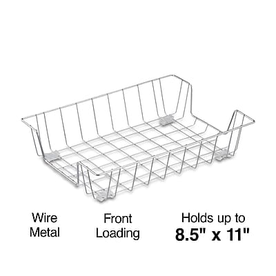 Wire Metal Front Loading Holds up to 8.5" x 11"