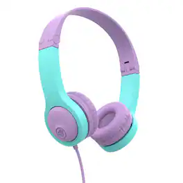 JLab - JBuddies Folding Gen 2 Kids Headphones - Pink/Teal