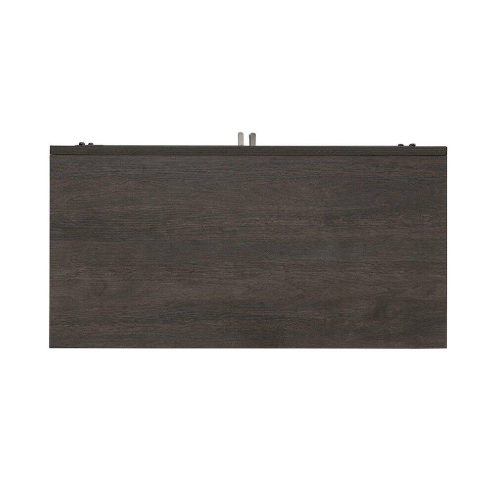 Left. Liberty Furniture Industries - Modern Edge Bedroom Bedside Chest w/ Charging Station USB-A USB-C - Caffe - Caffe Brown.