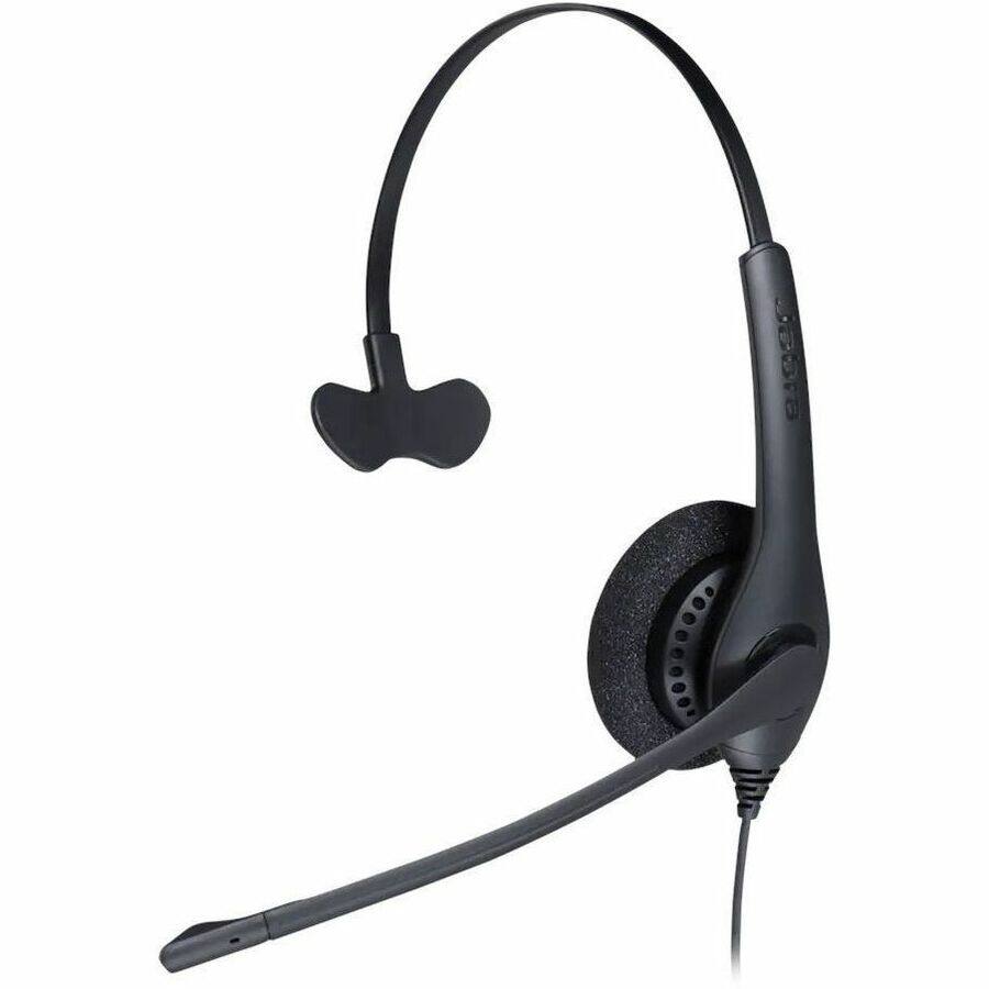 Alt View 1. Jabra - Jabra Biz 1500 Headset - Mono - USB - Wired - 32 Ohm - 20 Hz to 6.80 kHz - Over-the-head - Monaural - Supra-aural - 7.55 - Black.
