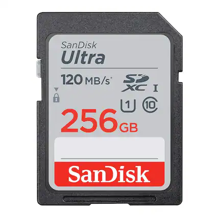 SanDisk Ultra
120 MB/s*
XC I
256 GB
U1
10
SanDisk