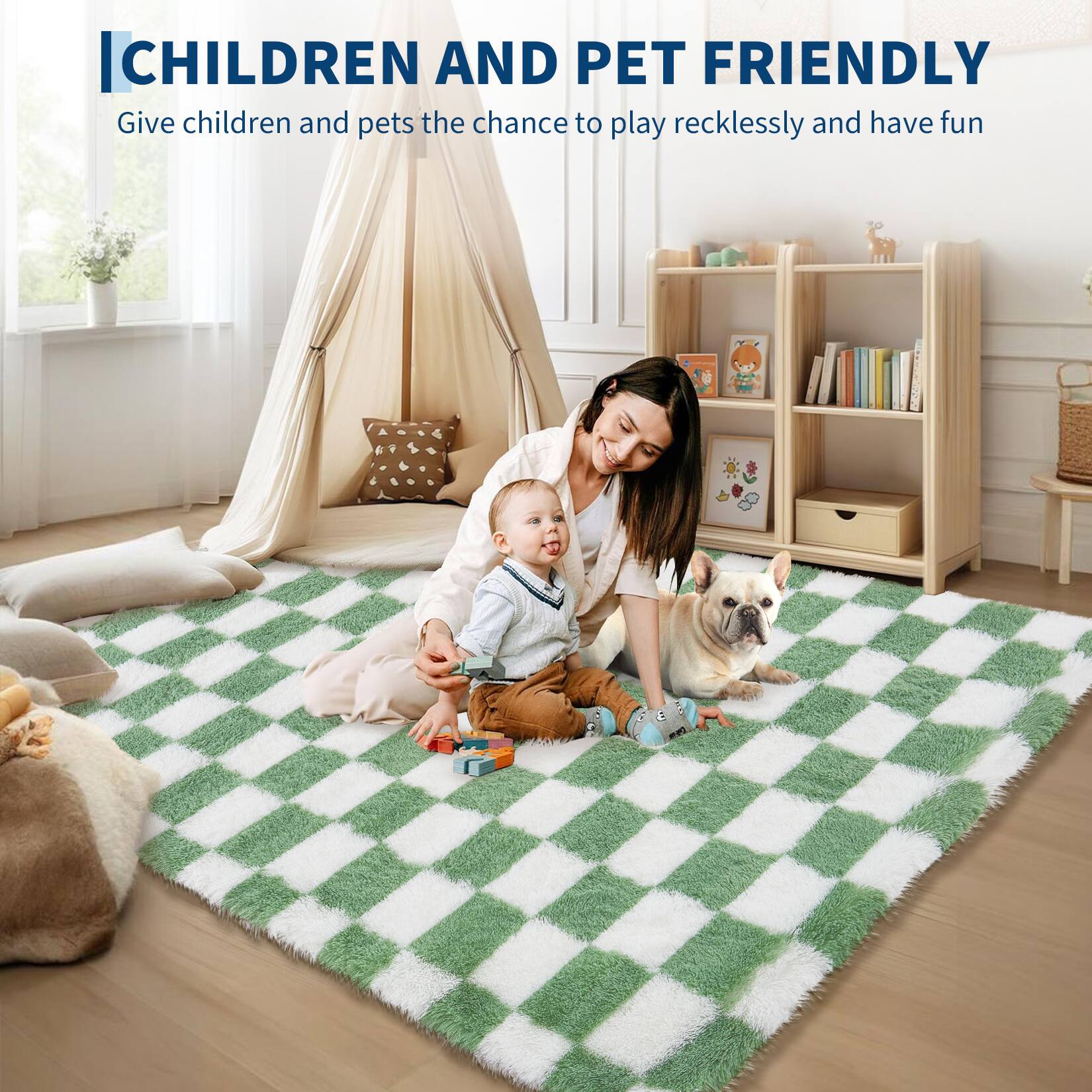 CHILDREN AND PET FRIENDLY  
Give children and pets the chance to play recklessly and have fun