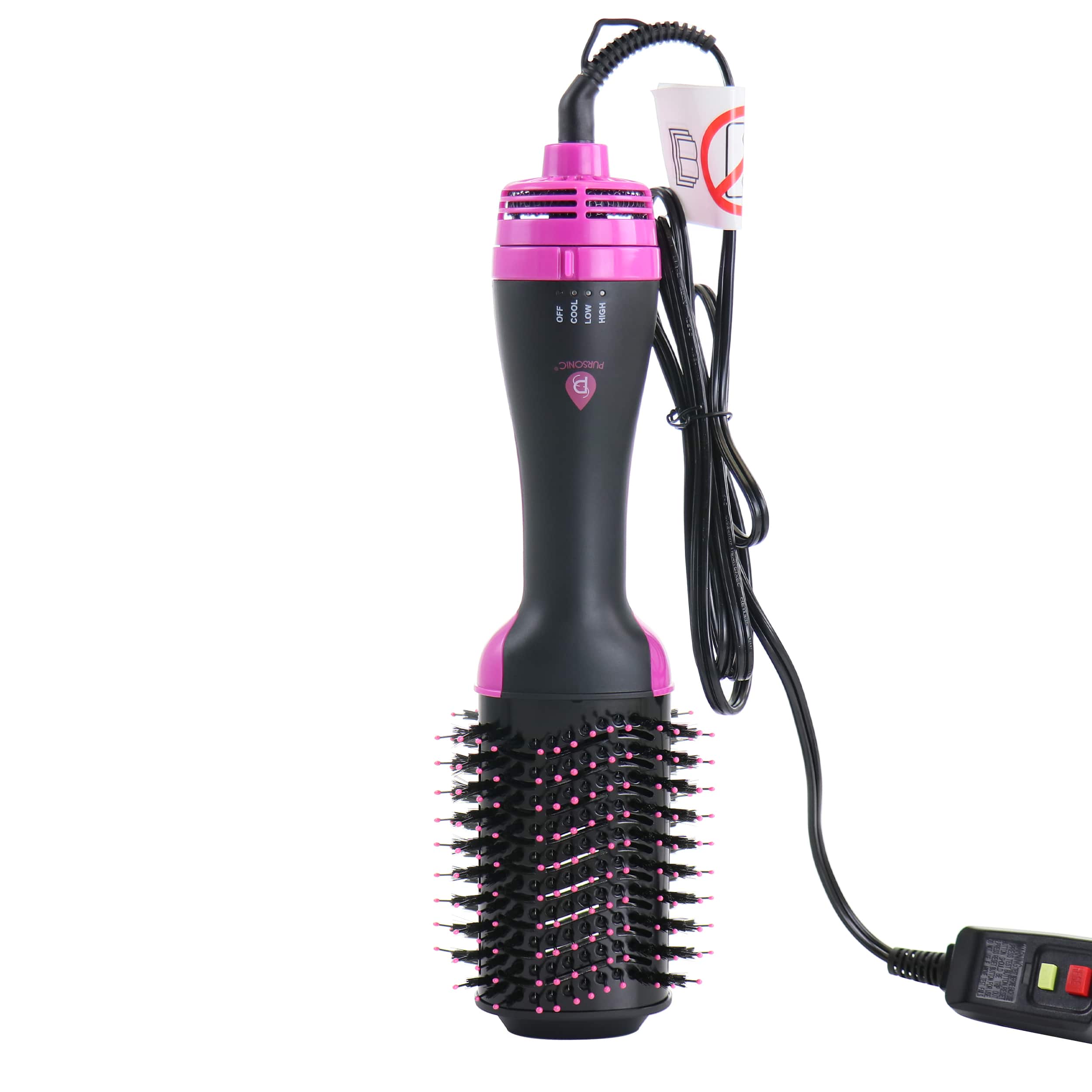Pursonic - TCA1900 One Step Hair Dryer and Volumizer Brush - Purple