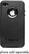 Front Standard. Otterbox - Commuter Skin for Apple iPhone 4 - Black.