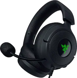 Razer - Kraken V4 X Sensa HD Haptics Wired Over-the-Ear Gaming Headset for PC, Mac, Playstation, Nintendo Switch - Black