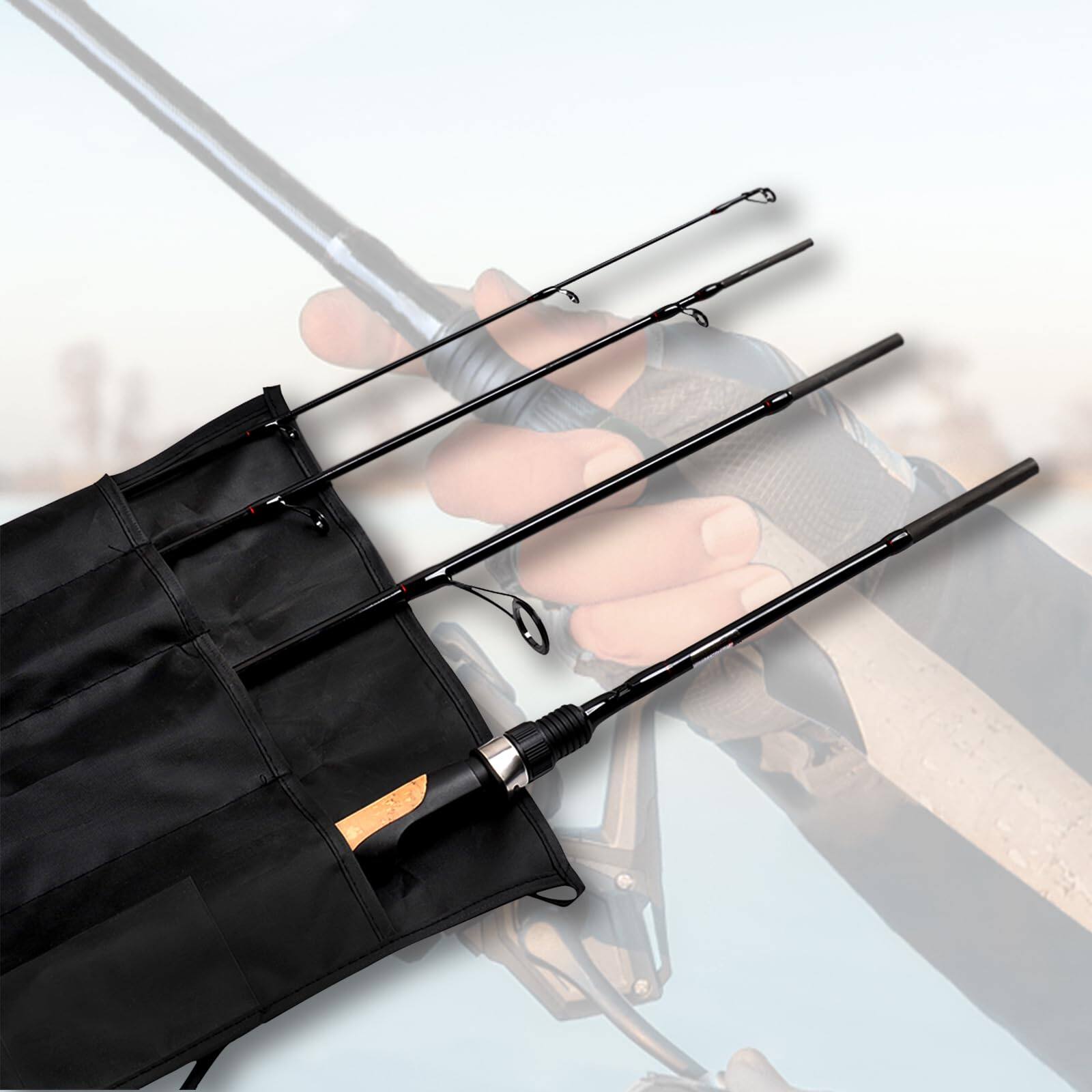 Alt View 9. NICHOLAS KLEIN - Travel Spinning Rod Carbon Fishing Portable - 7'6" Medium.