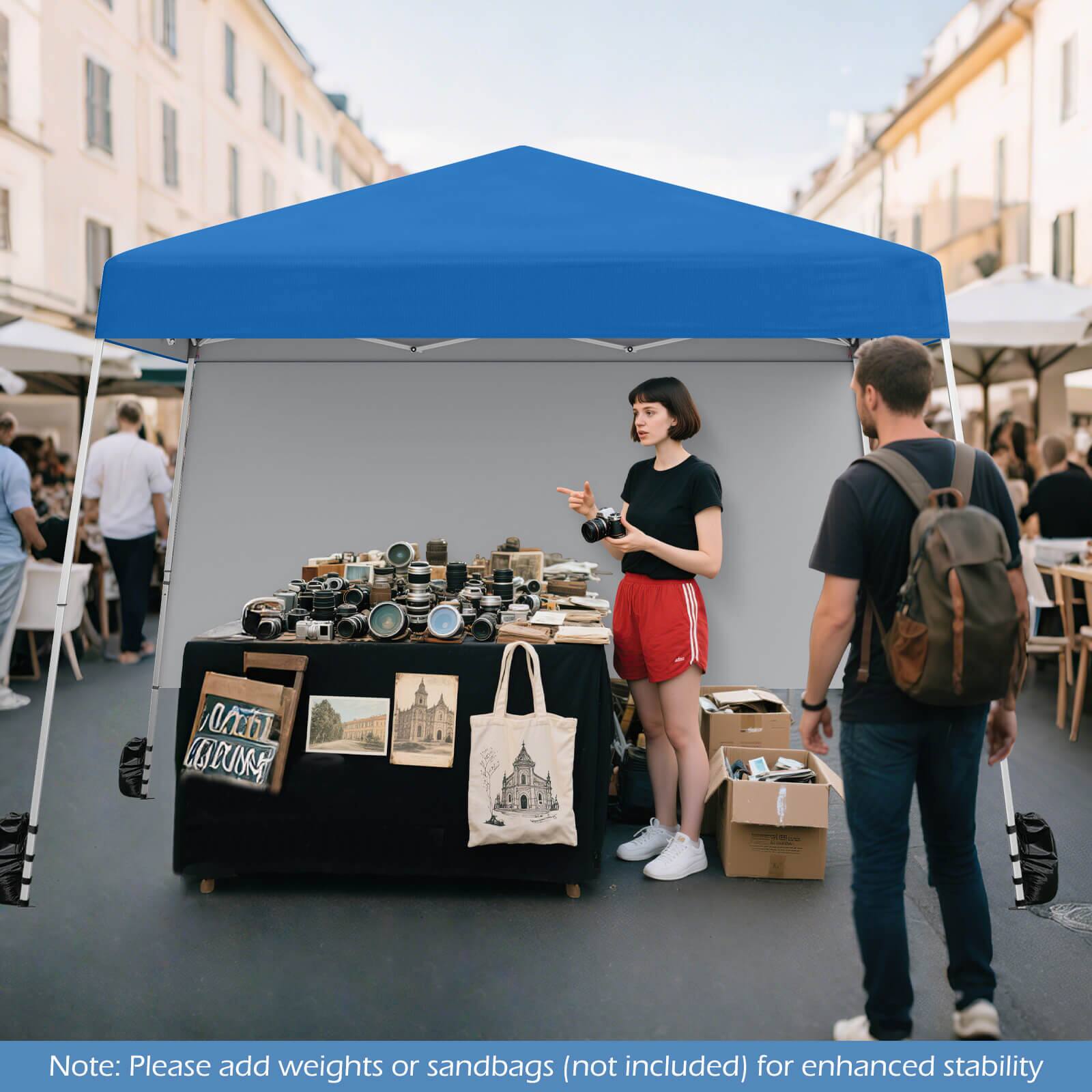 O COOUON Note: Please add weights or sandbags (not included) for enhanced stability