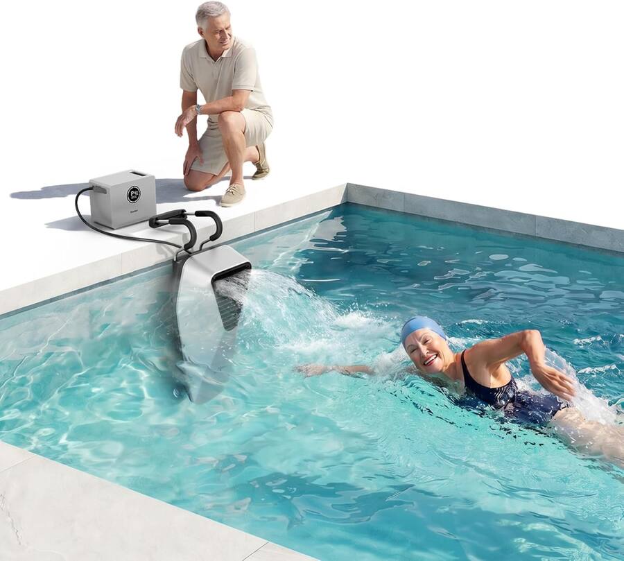 Swik Machine iGARDEN Portable Swim Jet X AIR for Pool, Swim Current Machine with 5 ...