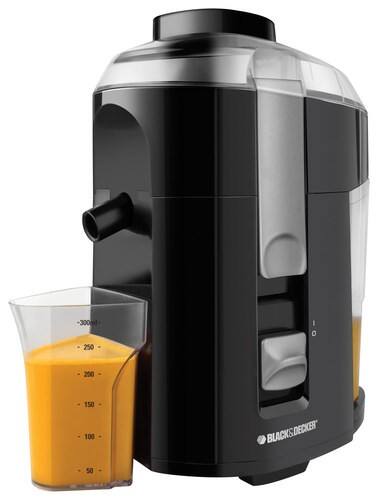 Front Standard. Black & Decker - Fruit and Vegetable Juice Extractor - Black.