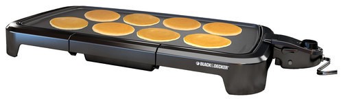 BLACK+DECKER Family-Sized Electric Griddle with Drip Tray, GD2011B