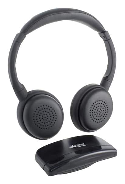 Front. Able Planet - Personal Sound Wireless On-Ear Headphones - Black.
