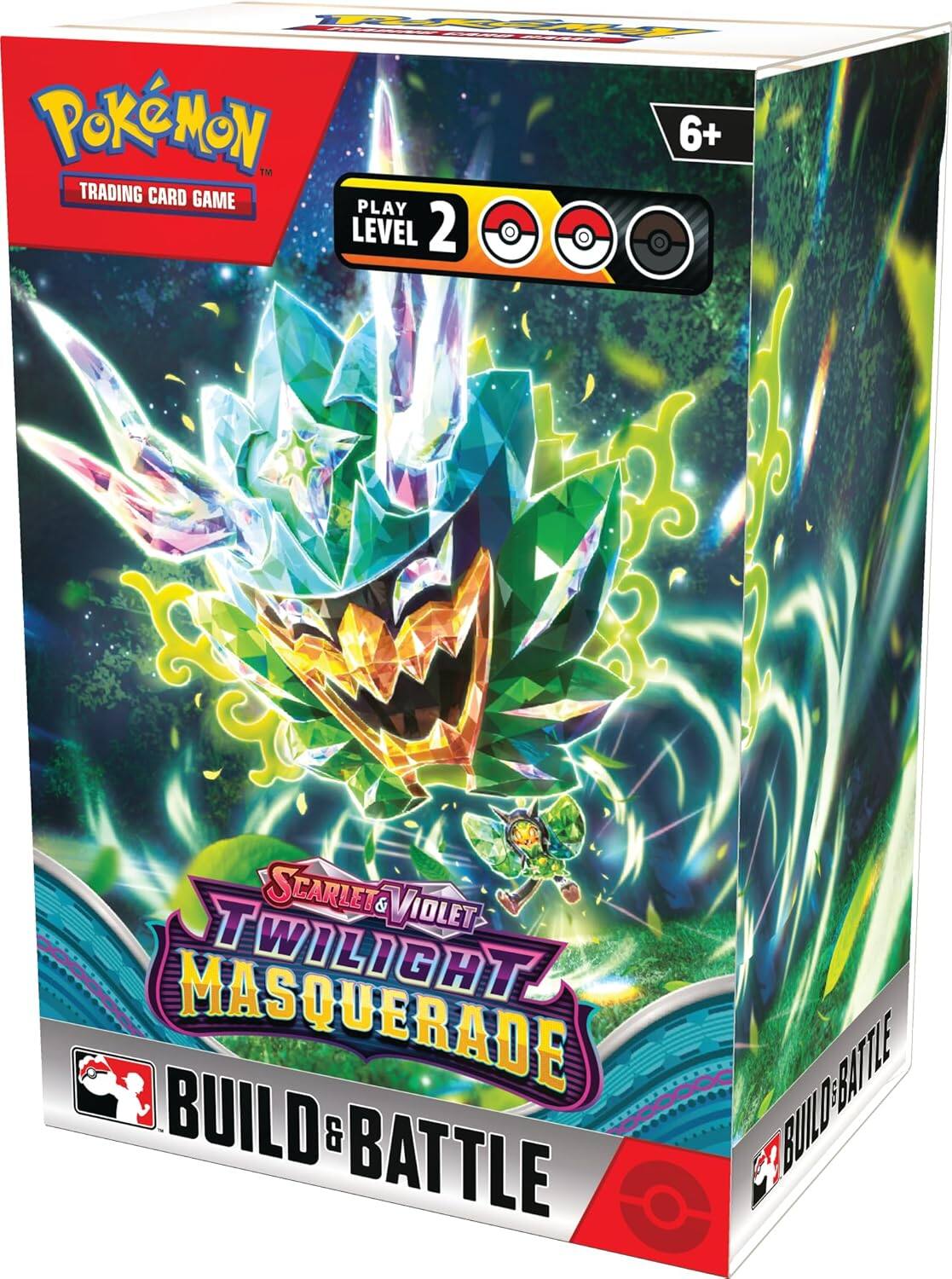 Pokémon Trading Card Game  
Play Level 2  
6+  
Scarlet & Violet Twilight Masquerade  
Build & Battle