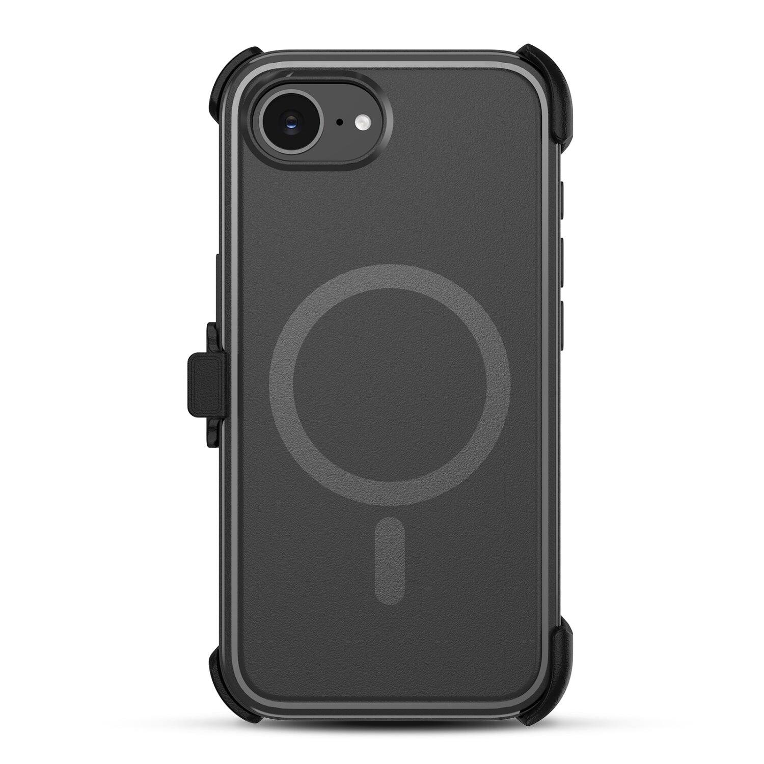 Alt View 1. Echelon - Fuse Series MagSafe Case with Holster for Apple iPhone 17e / 16e - Black - Black.