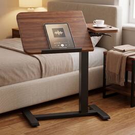 CloudRest Pro - 28 IN Overbed Bedside Table with Tilting Desktop Pneumatic Standing Desk