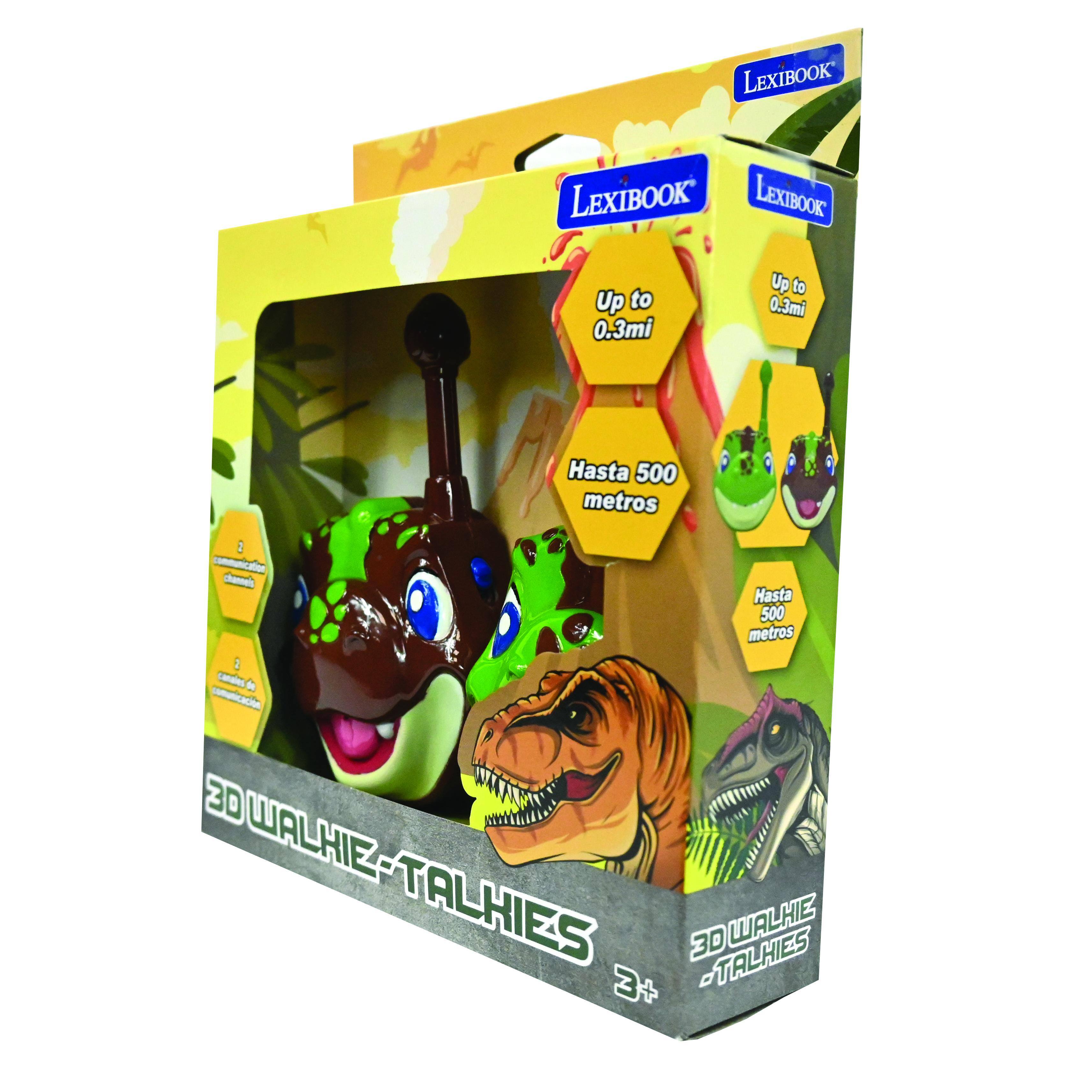 LEXIBOOK  
LEXIBOOK  
Up to 0.3mi  
Up to 0.3mi  
Hasta 500 metros  
Hasta 500 metros  
3D WALKIE-TALKIES  
3+