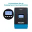 LCD and Multiple LEDs for Displaying System Operating Information - ROVER 100A MPPT Charge Controller
