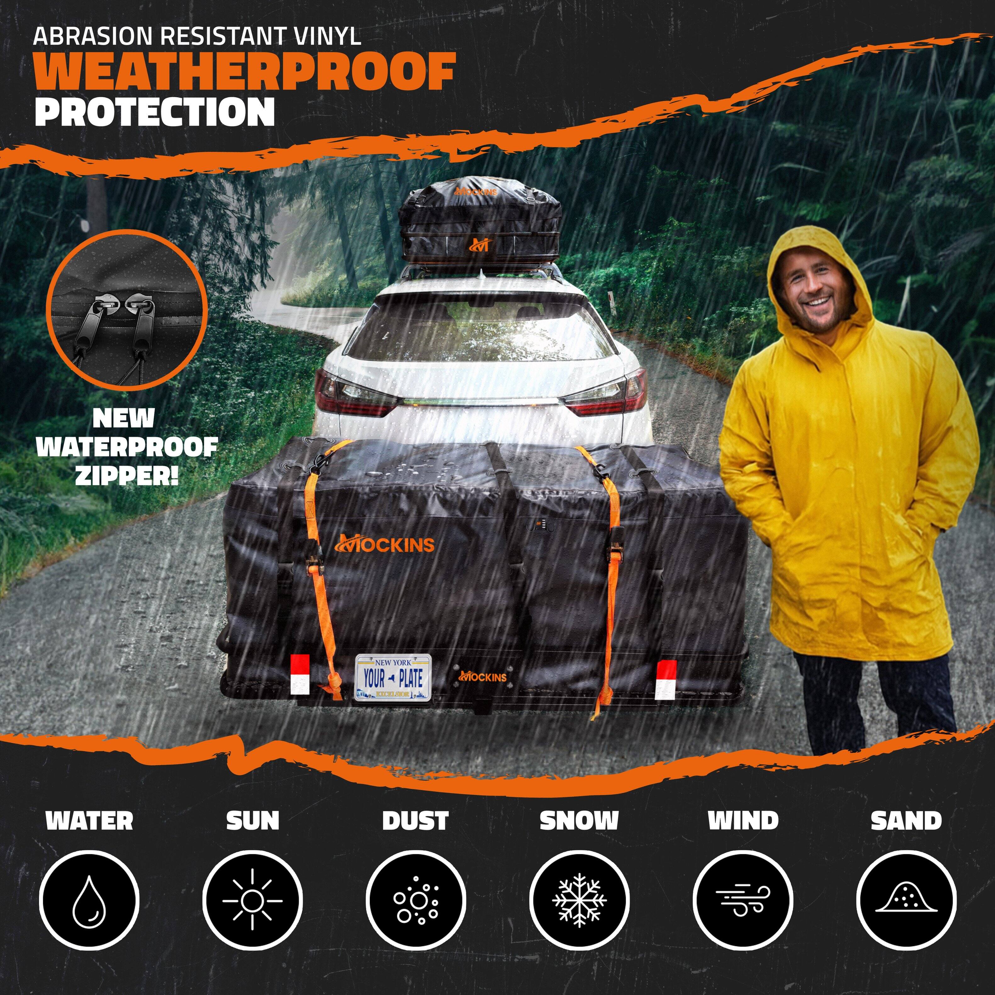 ABRASION RESISTANT VINYL WEATHERPROOF PROTECTION

NEW WATERPROOF ZIPPER!

WATER SUN DUST SNOW WIND SAND