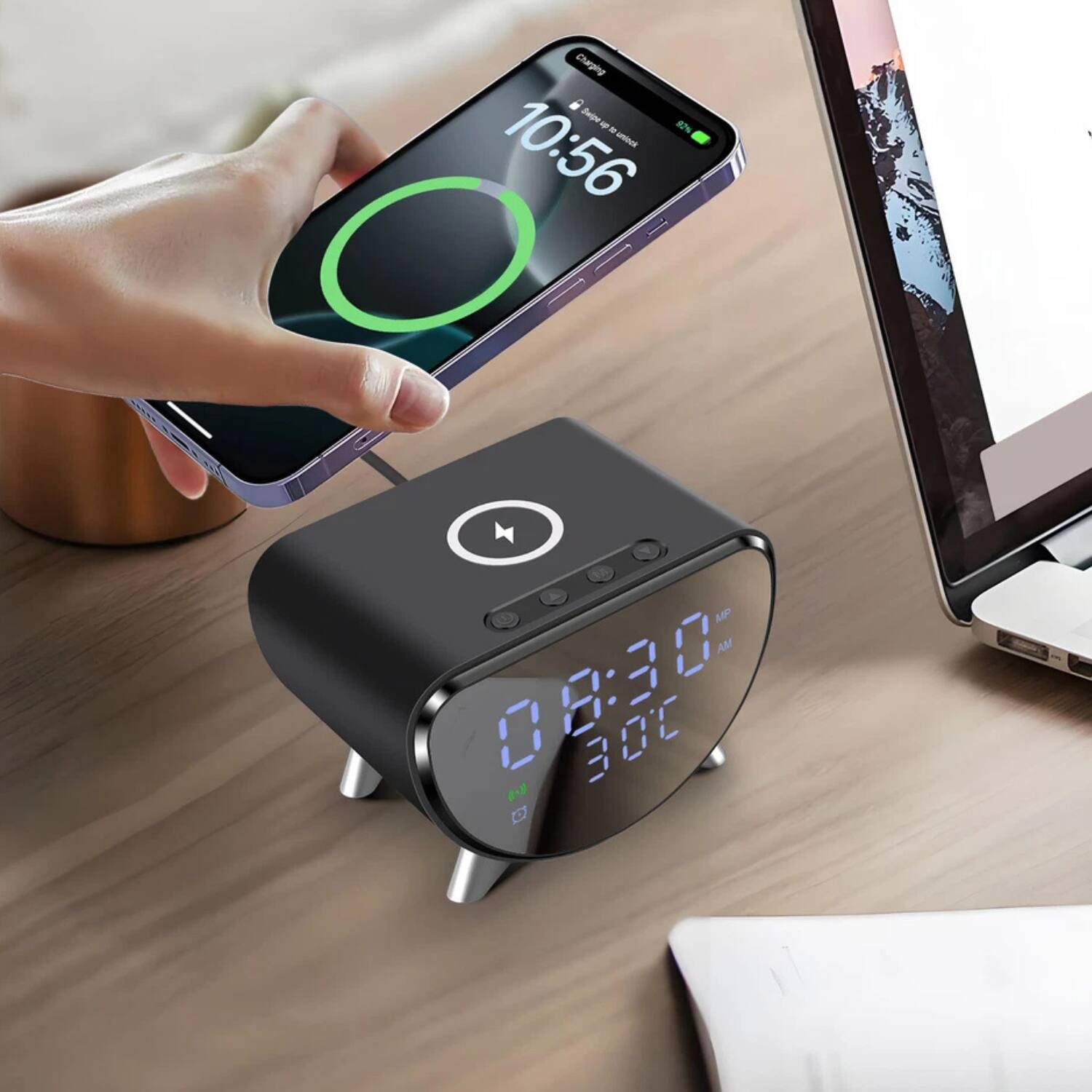 Charging Swipe - - -2% - 10:56 MP AM 08:30 300