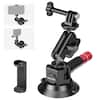 Front. Neewer - Suction Cup Car Mount with Magic Arm - Phone & Action Camera Bracket for iPhone, DJI, Insta360 - Black.