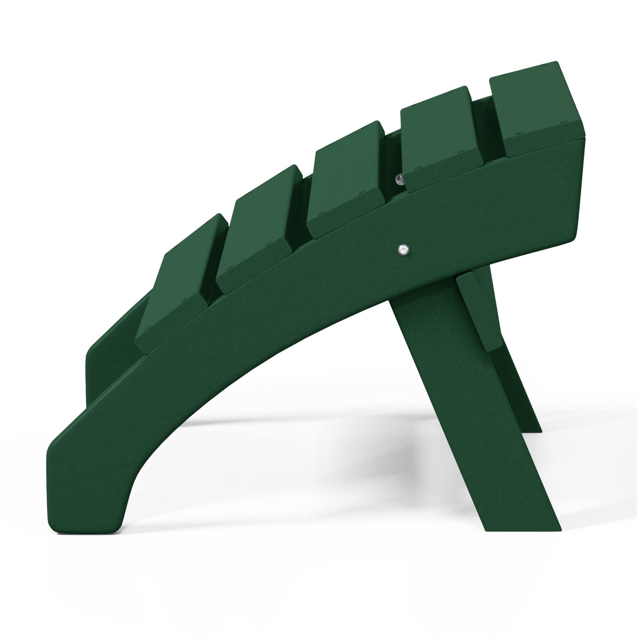 Alt View 3. WestinTrends - WestinTrends Dylan Outdoor Adirondack Chair With Ottoman 2-Piece Set - Dark Green.