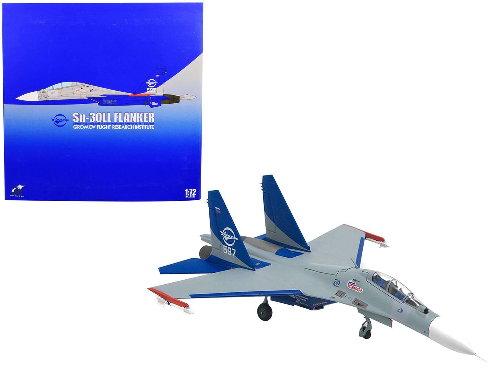 L 507 - Su-30LL FLANKER  
GROMOV FLIGHT RESEARCH INSTITUTE  
1:72 SCALE  
587