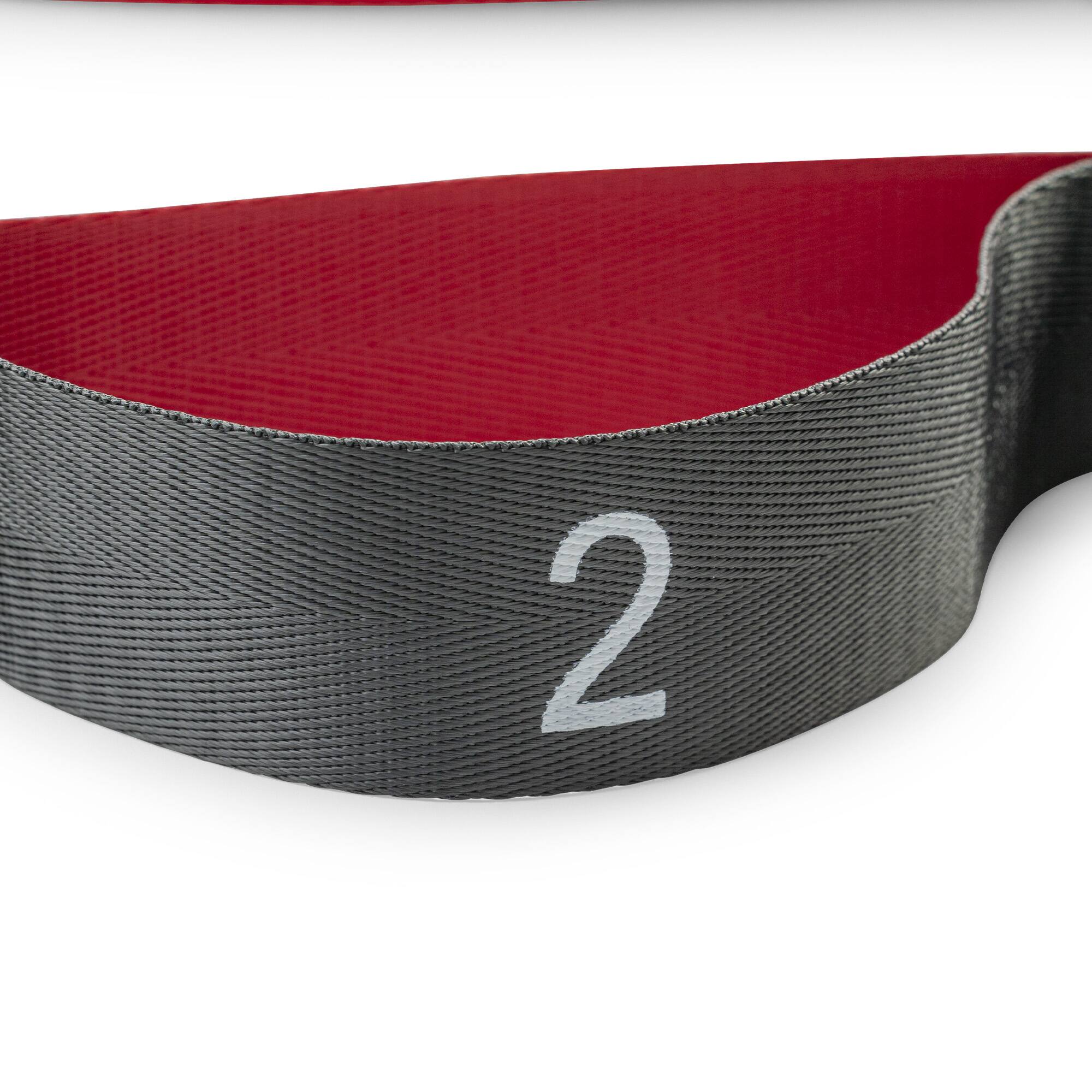 Left. Sunny Health & Fitness - Premium Yoga Stretch Strap with 8 Individual Grip Loops - Black.