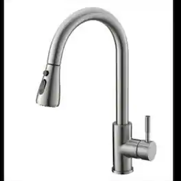 Ropilly - Touch Kitchen Faucet, Pull Out Single Handle Brass Kitchen Sink Faucet - Brushed Nickel