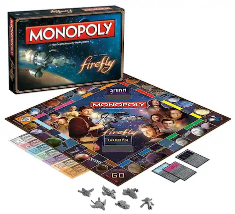MONOPOLY
Fast-Dealing Property Trading Game
Firefly
SHINY!
MONOPOLY
Firefly
GORRAM