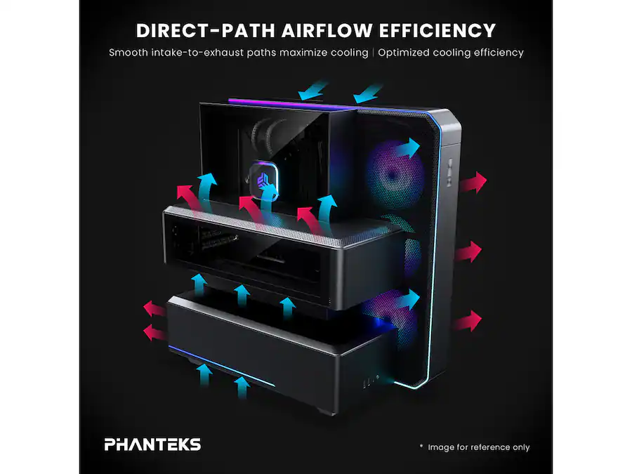 Rgb Led For Computer Case Phanteks EX5 PLUS, ATX Multi Chamber PC Case, 360 AIO Included, ARGB ...