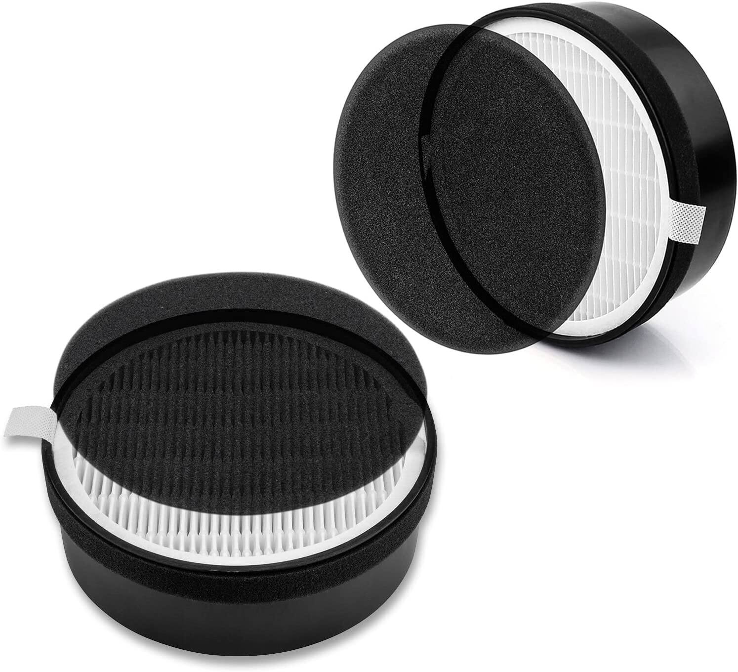 Alt View 1. PrimaPure - 2-Pack H13 3 in 1 True HEPA Filter System Replacement for Levoit LV-H132, Replacement for LV-H132-RF Air Purifier - Black/White.