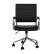 Alt View 21. Martha Stewart - Piper Ribbed Faux Leather Office Chair - Black Faux Leather/Polished Nickel.