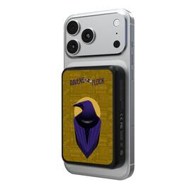 Keyscaper - Baltimore Ravens 5000mAh Wireless Magnetic Power Bank - Black