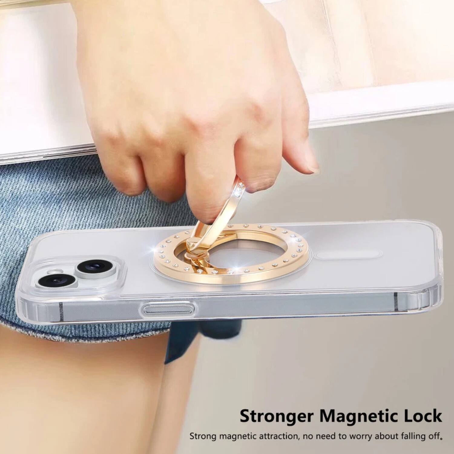 Stronger Magnetic Lock  
Strong magnetic attraction, no need to worry about falling off.