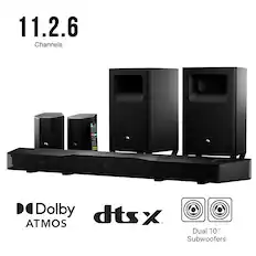 11.2.6 Channels
Dolby Atmos
dts:X
Dual 10" Subwoofers