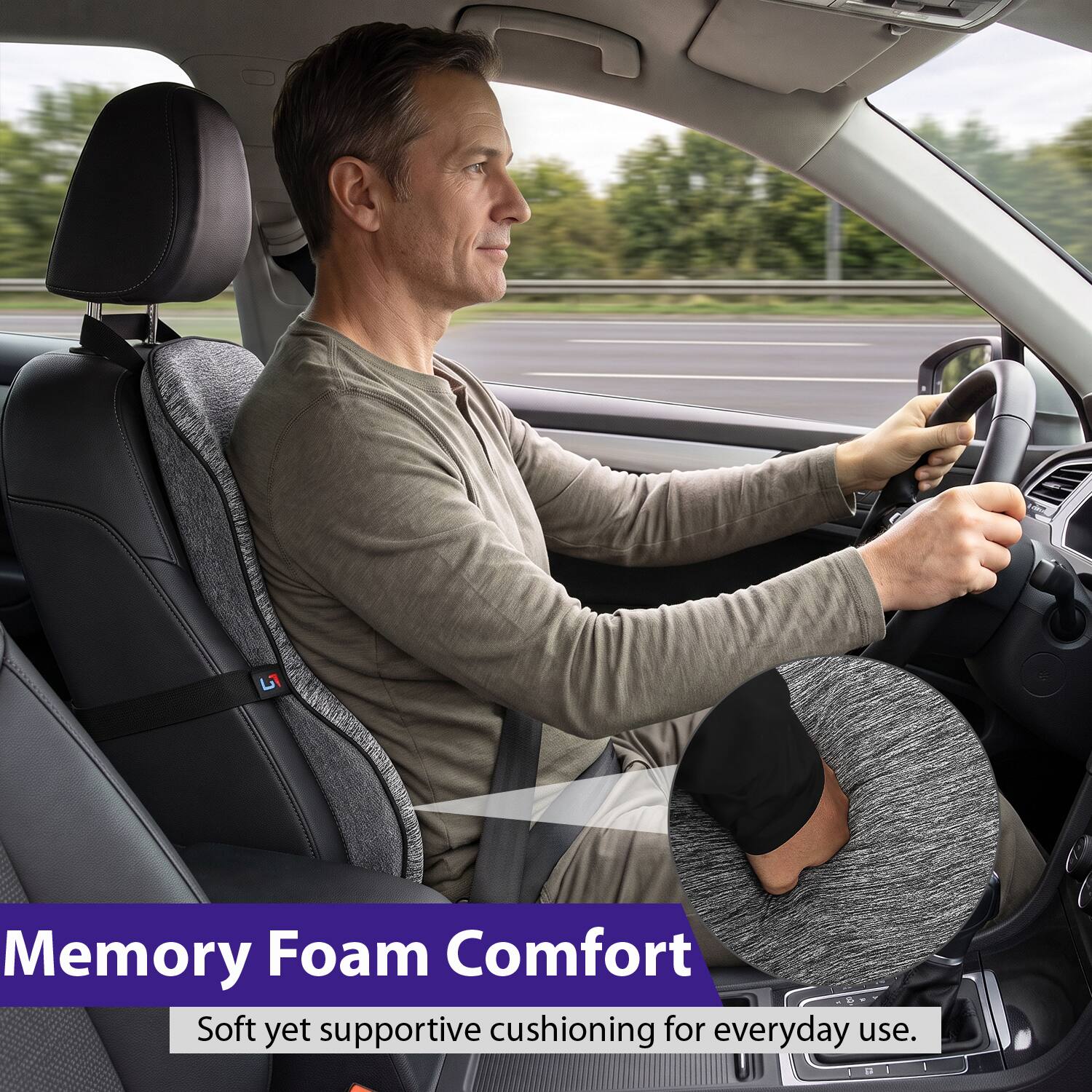 Memory Foam Comfort  
Soft yet supportive cushioning for everyday use.