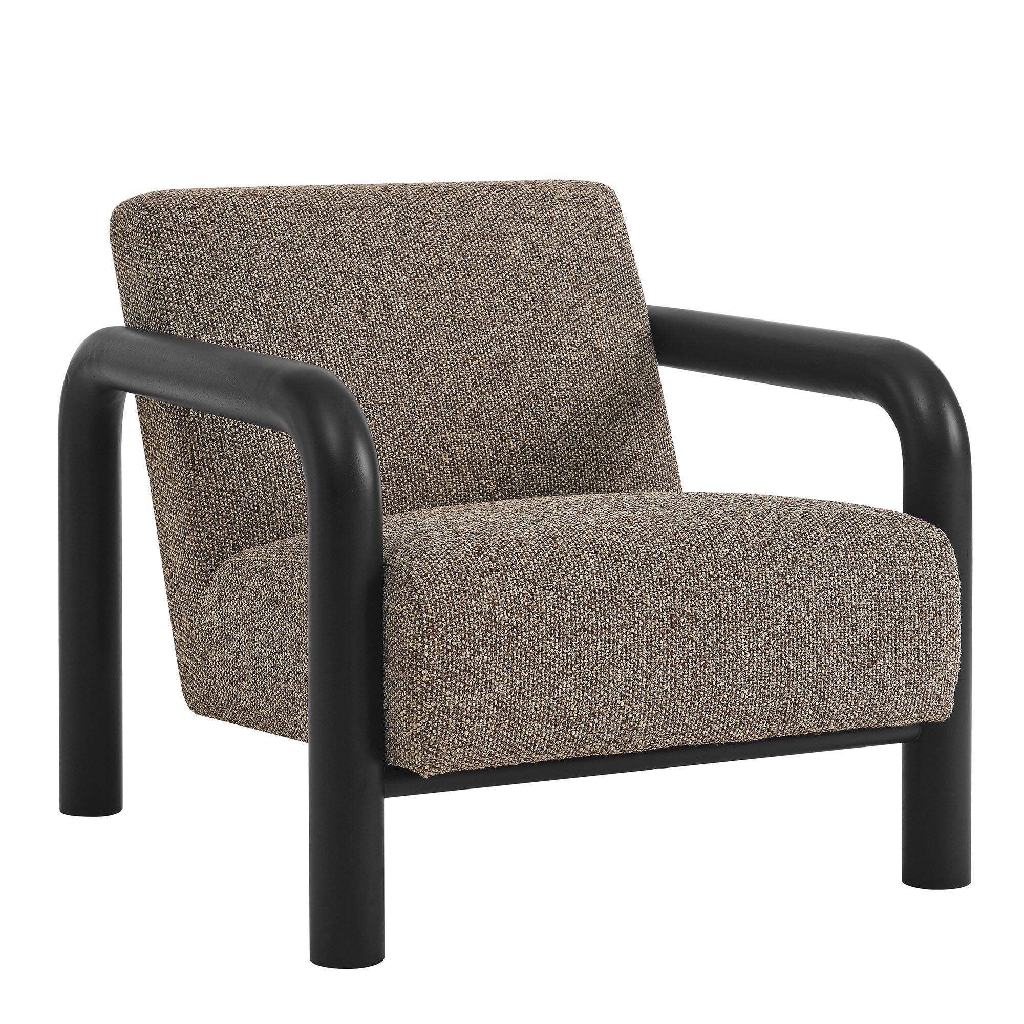 Angle. Modway - Sereno Boucle Accent Chair by Modway - Earth Black.