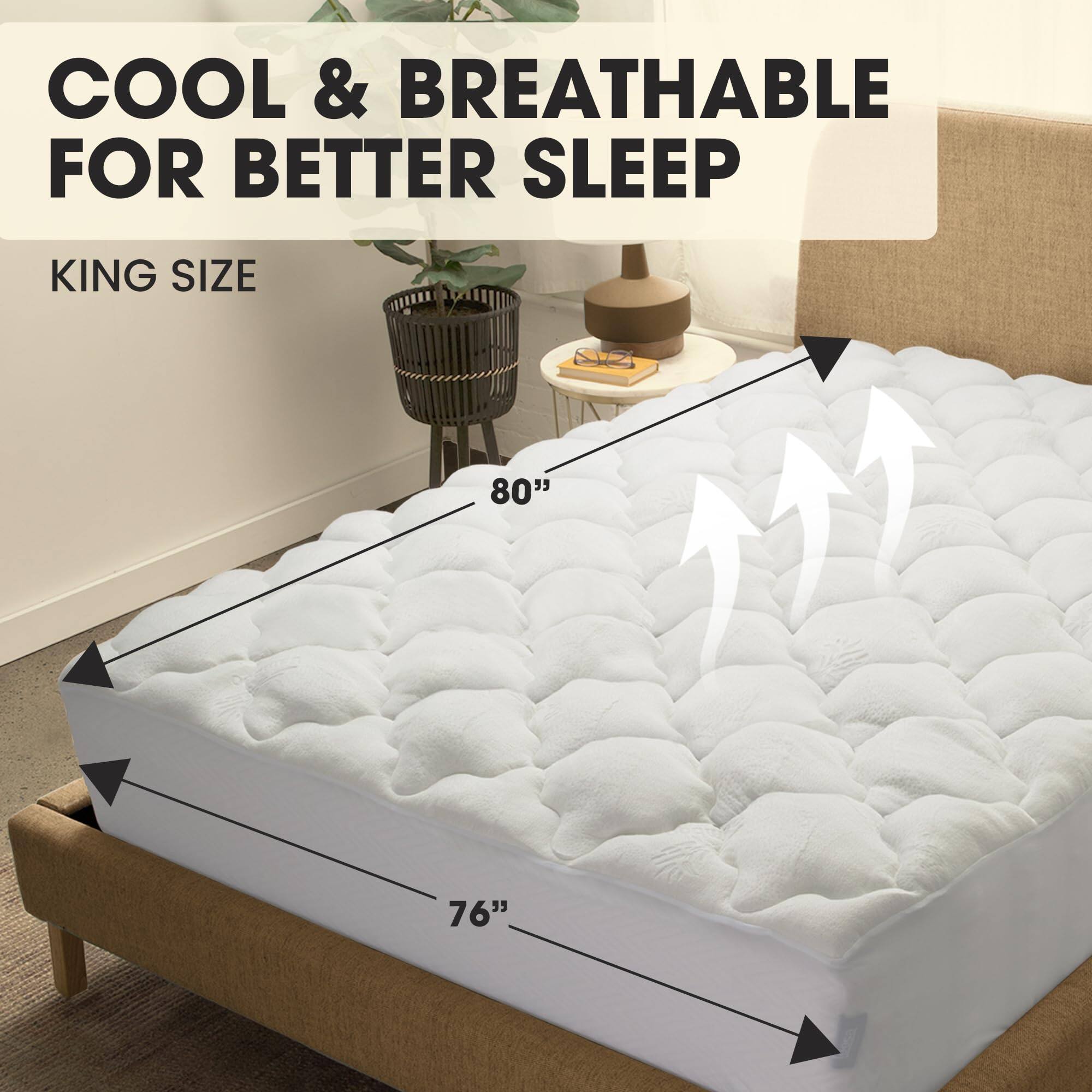 COOL & BREATHABLE FOR BETTER SLEEP

KING SIZE

80"

76"
