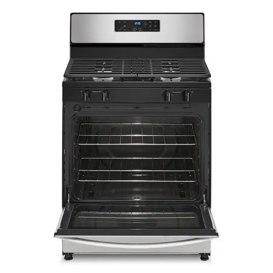 Whirlpool 30 in. Wide 4 burners 5.1 cu. ft. Freestanding Gas Range with ...