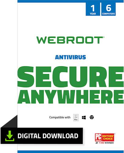 Webroot - Antivirus Protection and Internet Security â€“ Software (6 Devices) (1-Year Subscription) - Android|Mac|Windows|iOS [Digital] was $39.99 now $19.99 (50.0% off)