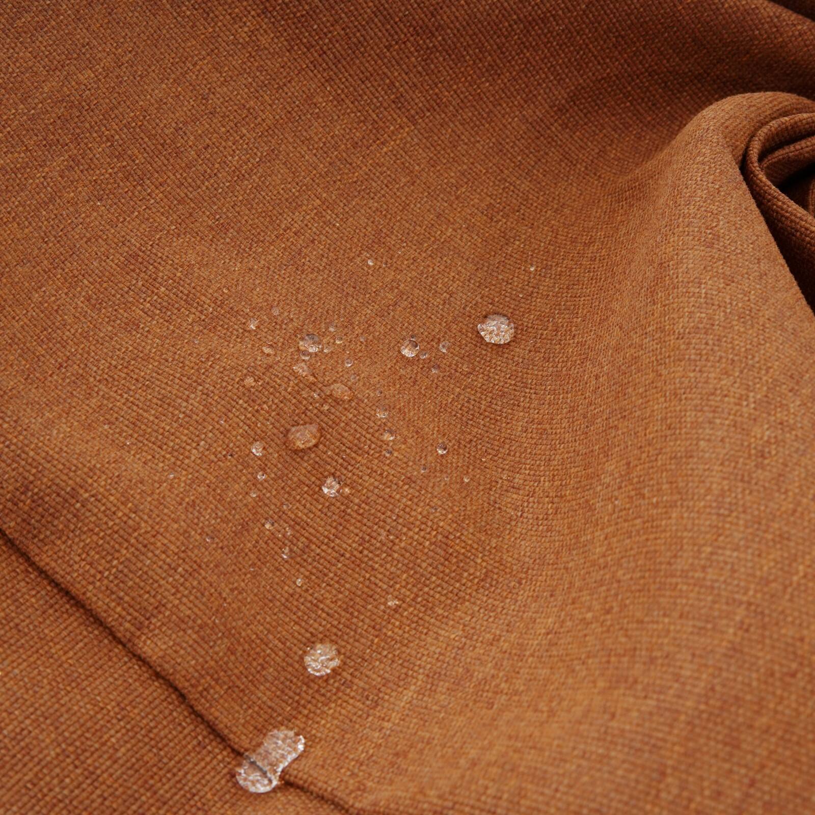 Alt View 7. Ecooso - Water-Repellent Outdoor Chaise Lounge Cushion with Ties, UV-Resistant Fabric, 3-Inch Thick Padding, and Easy-Care Design - Orange.