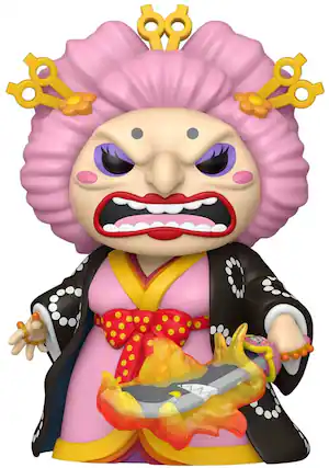 Front. Funko - Funko POP! Super 6'': One Piece - Big Mom, Kimono (Styles May Vary) - COLLECTIBLES - Multicolor.