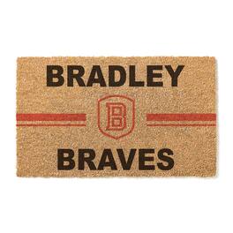 Jardine - Bradley Braves 18" x 30" Team Logo Doormat - Brown