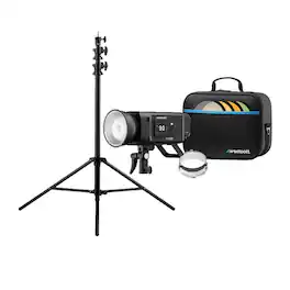 Westcott - FJ800 800Ws Touchscreen Strobe with Battery and Heavy-Duty Stand Bundle