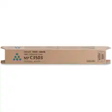 RICOH SAVIN LANIER
PRINT CARTRIDGE CYAN
MP C3503
TOP-COOL BATTERY
Cyan Cartridge
Net Weight: 3.1kg (6.8 lbs)
GENUINE